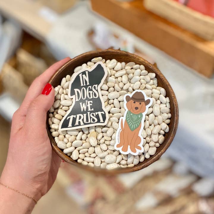 Creative Kind - Wholesale Sticker - Dog Sticker – In Dogs We Trust Vinyl Sticker2