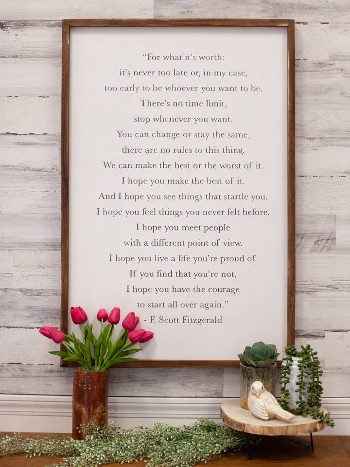 For What It's Worth for wholesale by Our Kindred Home