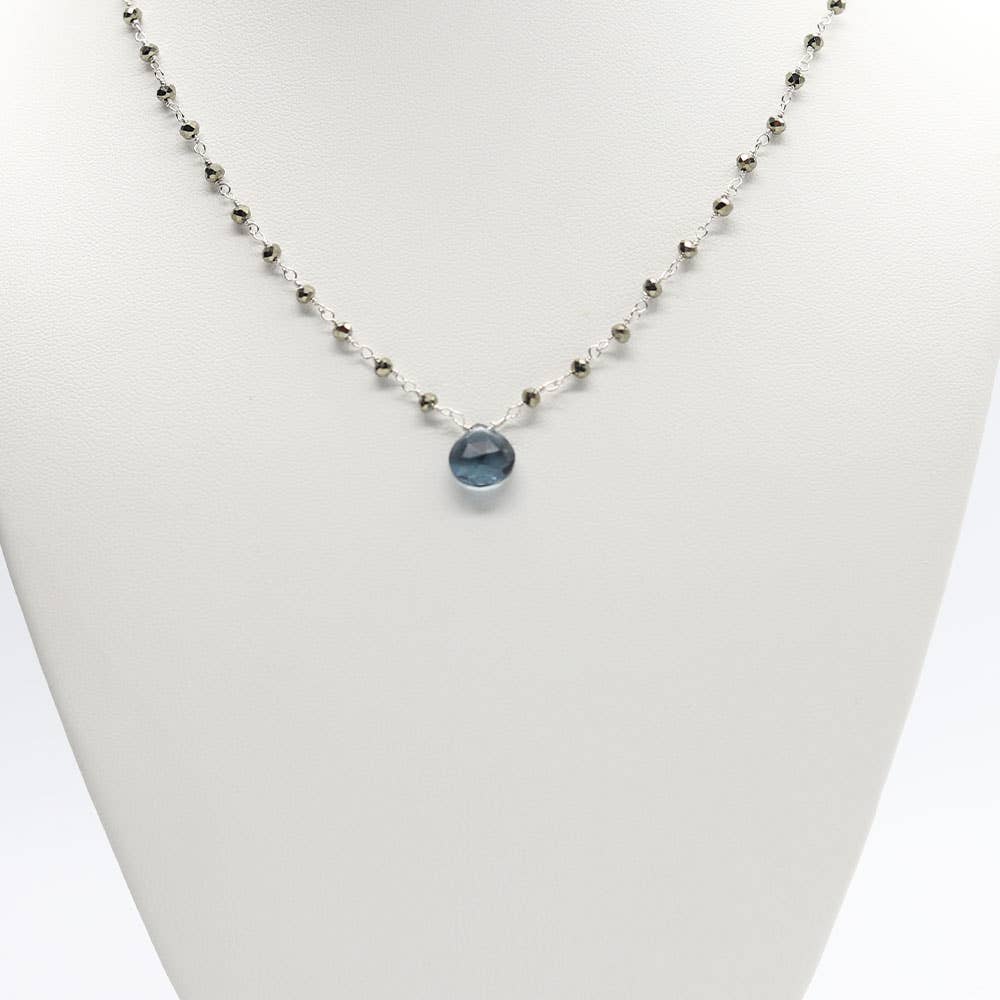 Susan Roberts Jewelry - Wholesale Pendant/Charm Necklace - Blue Quartz Waterfall Silver Necklace3
