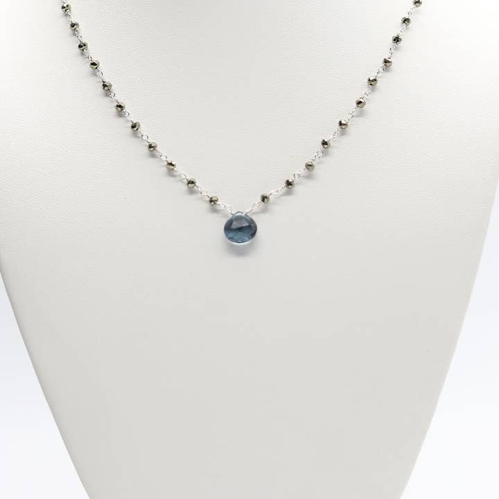 Susan Roberts Jewelry - Wholesale Pendant/Charm Necklace - Blue Quartz Waterfall Silver Necklace3