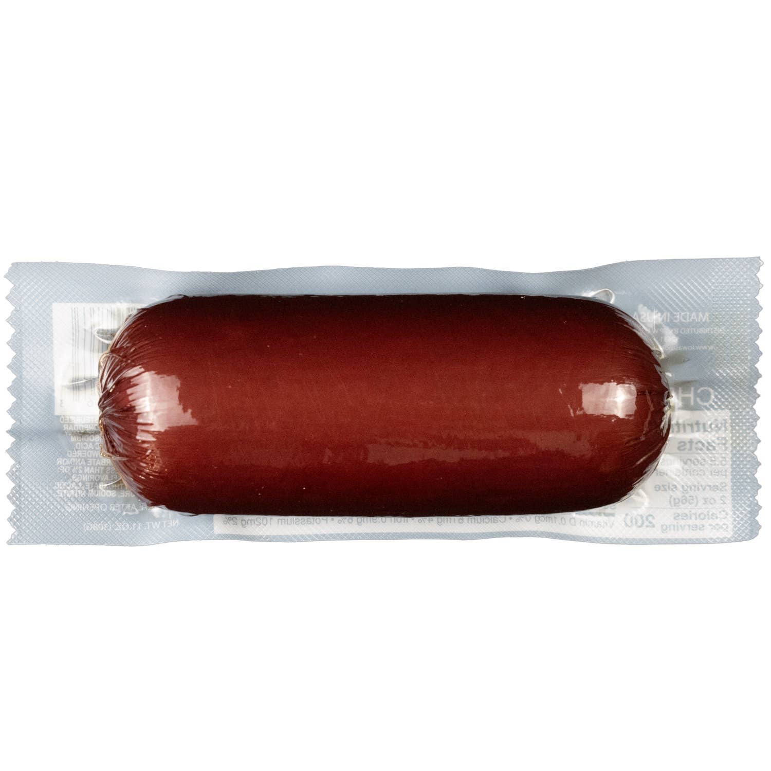 IOWA SMOKEHOUSE - Wholesale Sausage - 11 oz Summer Sausage Cheesy Original (12/case)1