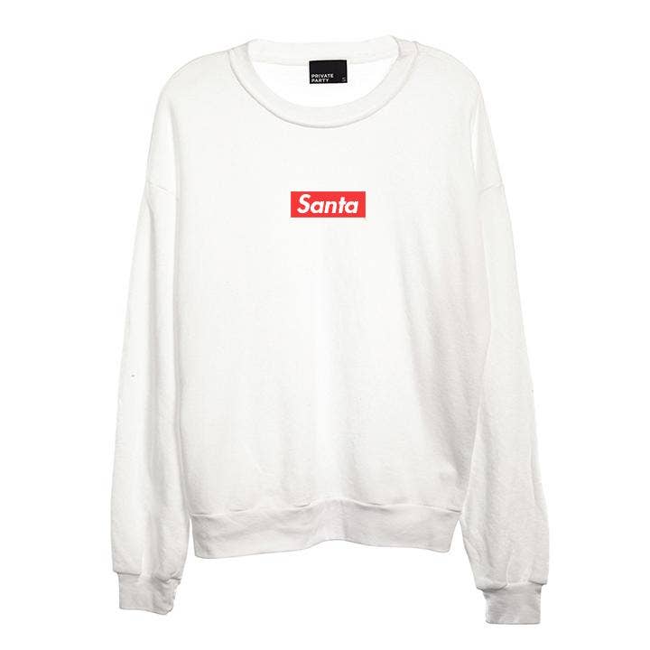Private Party - Wholesale Graphic Sweatshirt - Women's - SANTA BOX LOGO [UNISEX CREWNECK SWEATSHIRT]0
