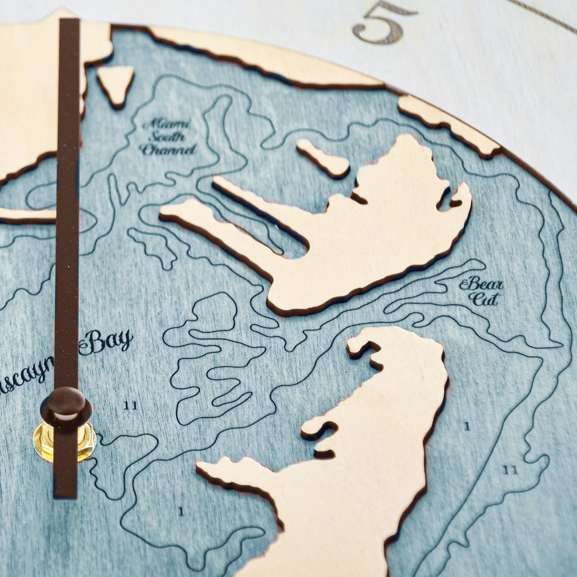 Sea & Soul Nautical Chart Art - Wholesale Wall Clock - Florida East Coast Nautical Chart Tide Clock-Many Locations99