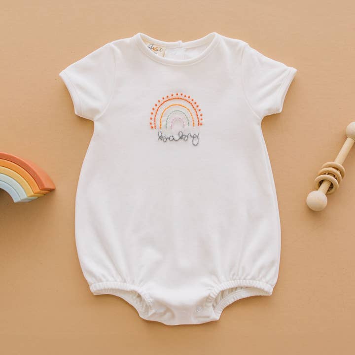Rainbow Baby Bubble for wholesale by Magnolia Baby