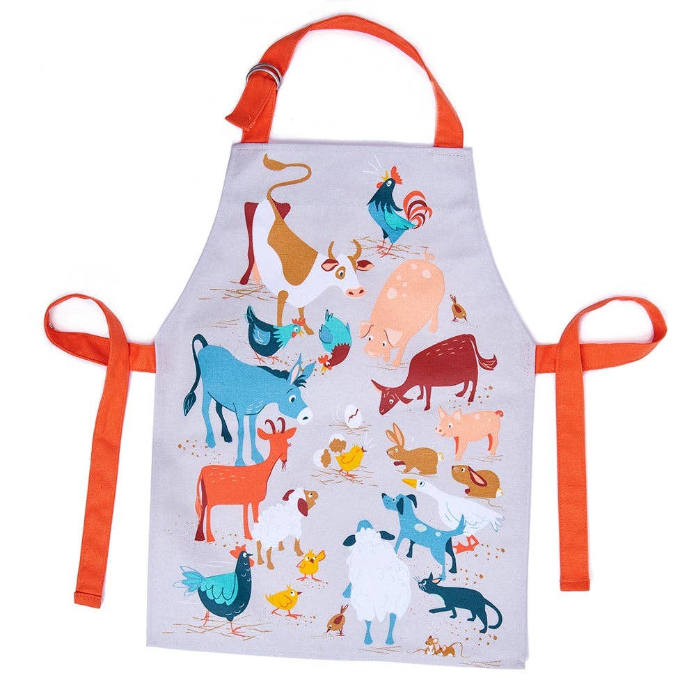 ThreadBear Design (Ship from Canada) - Wholesale Apron - Kids - Fred's Farm Apron0