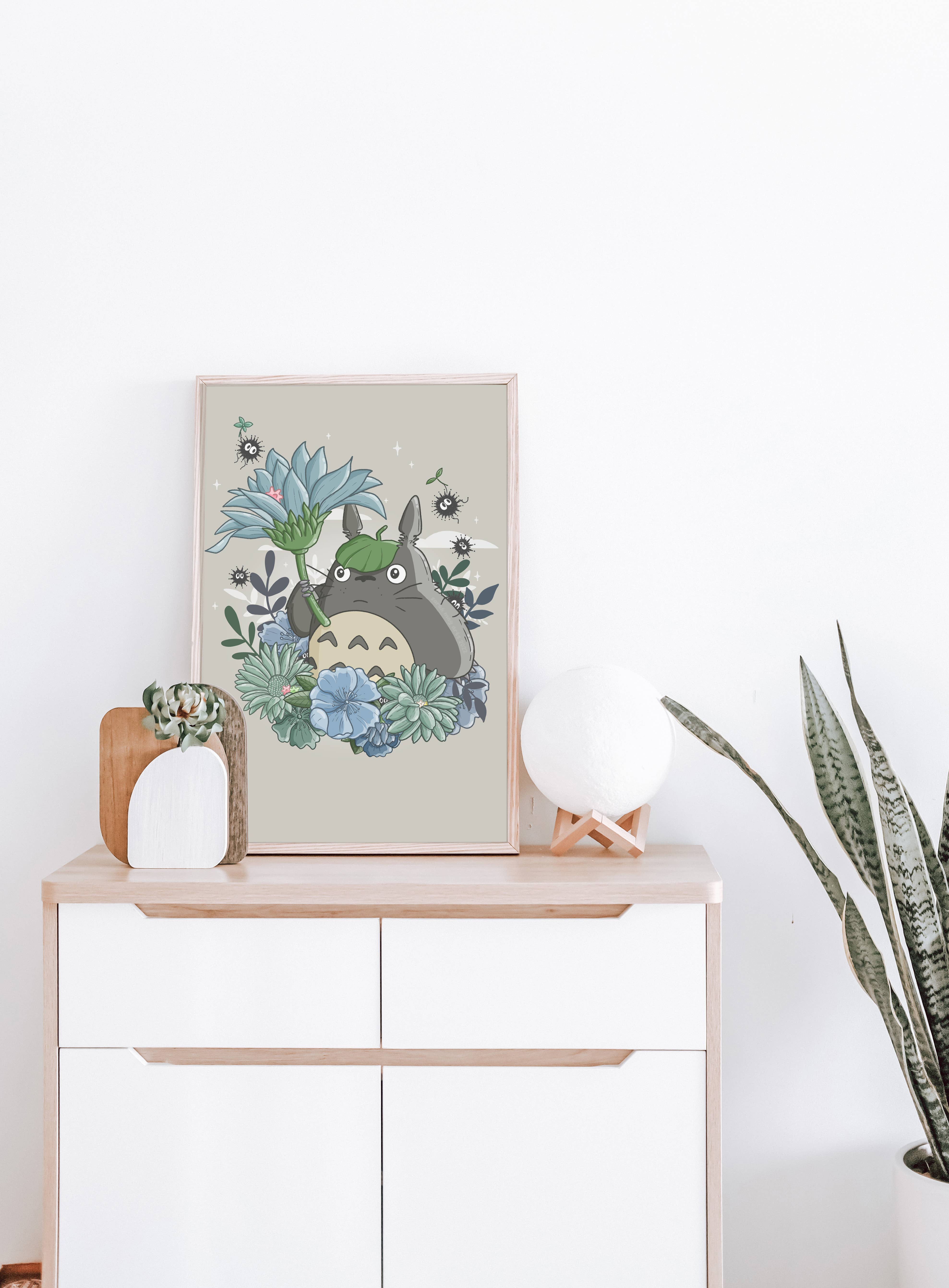 Sarah May Arts - Wholesale Art Print - Forest Spirit Print | Fine Line Anime Floral Art7
