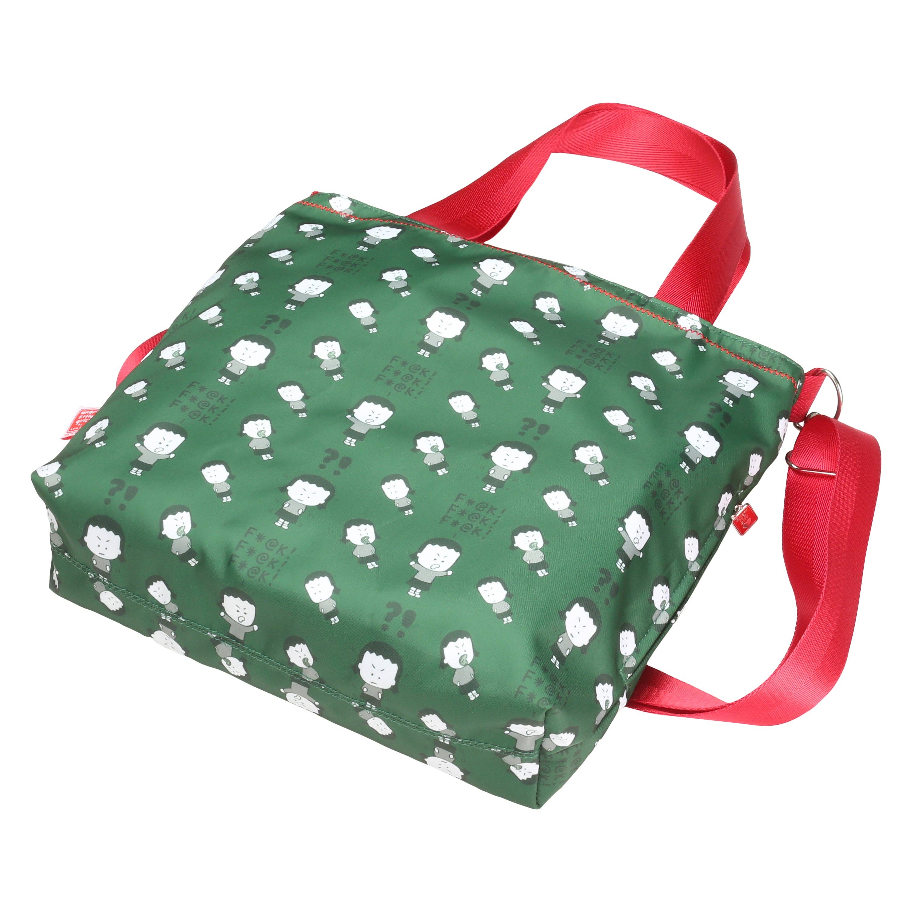 Angry Little Girls - Wholesale Tote Bag - Women's - Army Green FFF crossbody tote bag1