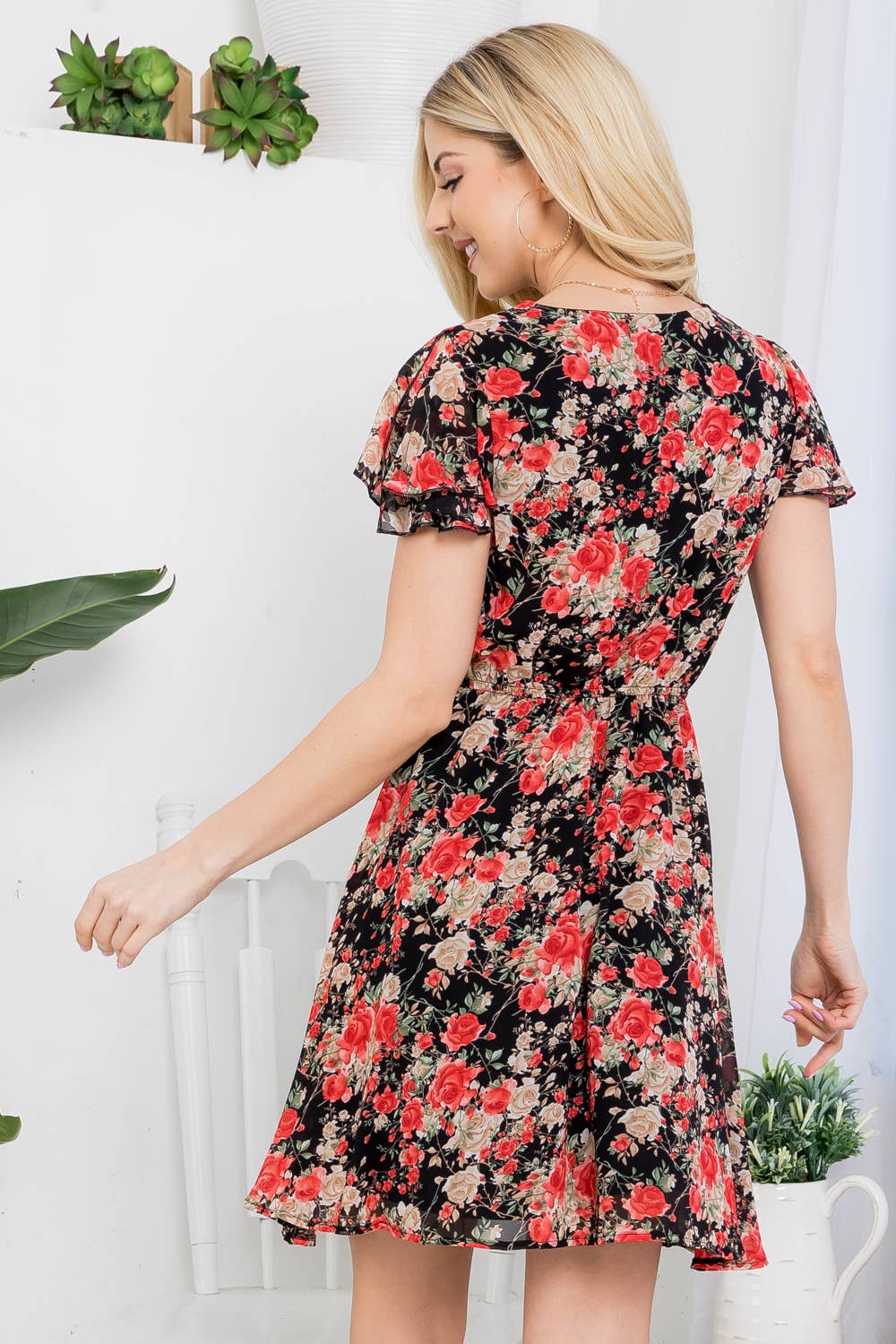 LA Soul - Wholesale Dress - Women's - Vintage Floral Print Dress4