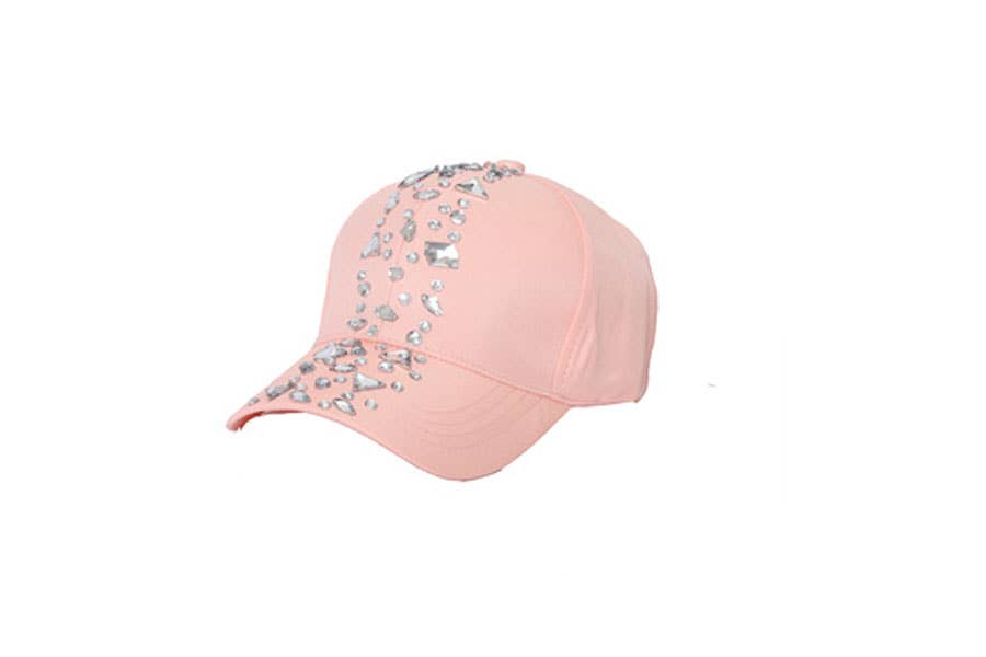 Nima Accessories Inc - Wholesale Baseball Cap - Women's - Organized Rhinestone Pattern Baseball Cap Hat1