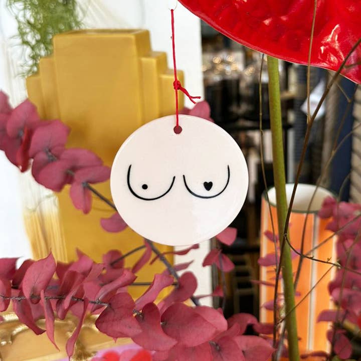 coopz - Wholesale Ornament - Ceramic Pendant Bosom Friend Round1