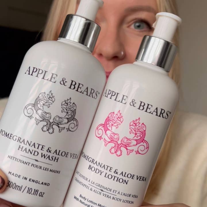 APPLE & BEARS - Vente Set de bain et corps - Coffret cadeau luxe grenade et aloe vera5