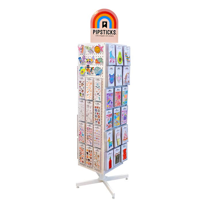 Pipsticks - Wholesale Retailer Display - Paper & Novelty - Floor Spinner (Empty)