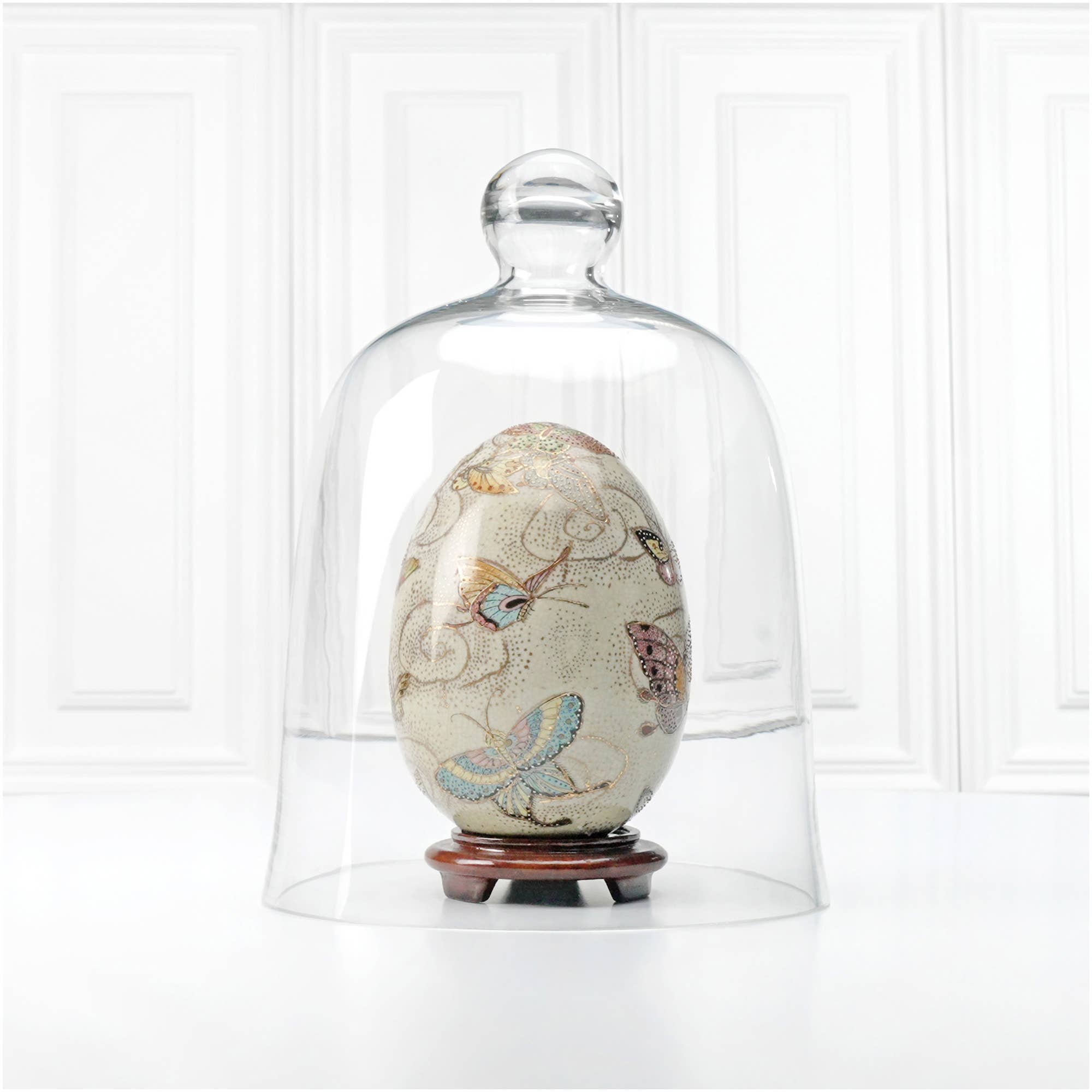 Bard's - Wholesale Tafelbladdecoratie - Bard's koepelvormige cloche met klokpot van 8,5 x 11" met glazen display2