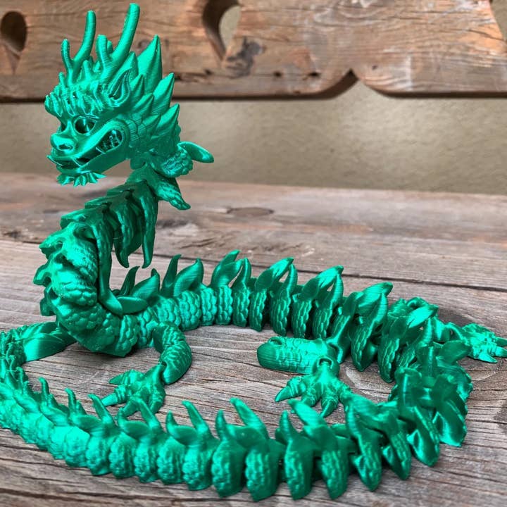 Cloud Nine 3d Studio - Wholesale Decorative Figurine - Articulated Chinese Dragon, Gift for Dragon Lover