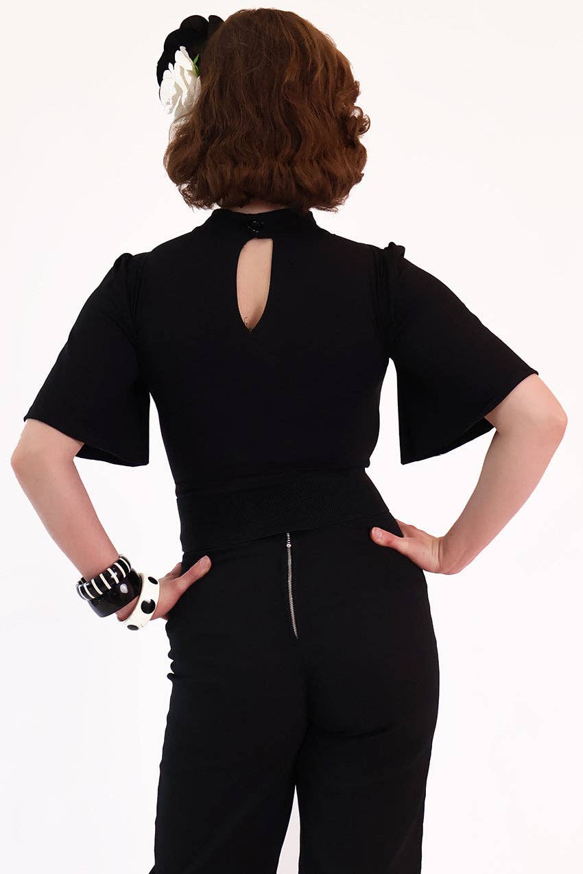 BONSAI KITTEN – wholesale Blouse – Women’s – Venom Embroidered Spider Web Top4