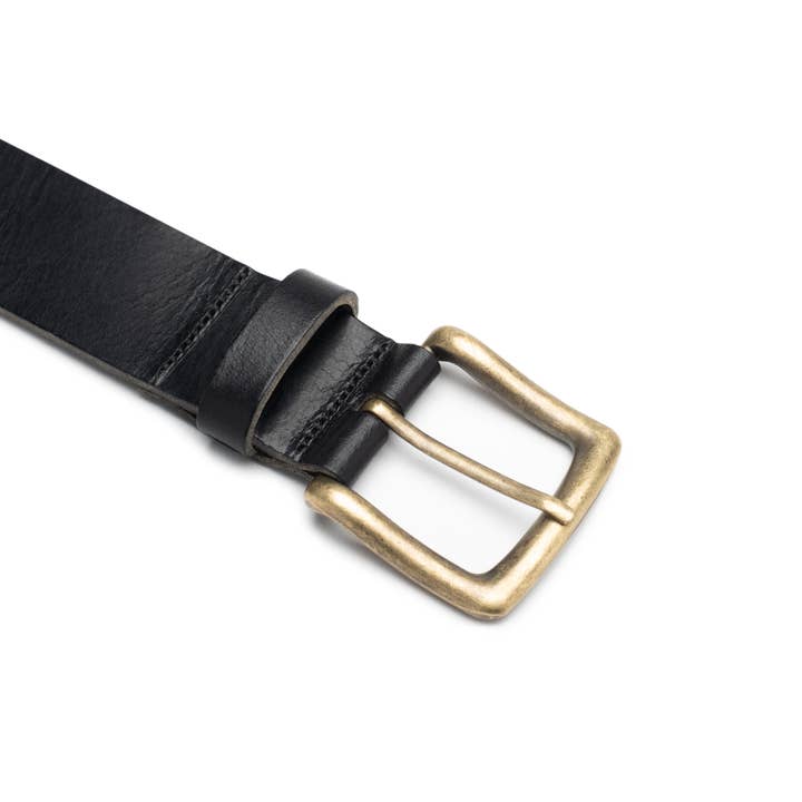 Leathergraft – wholesale Belt – Unisex – Men's full grain leather belt with antique brass buckle9