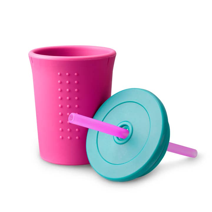 GoSili - Vendita all'ingrosso Bicchiere/tazza - Bambini e neonati - Tazza per bambini con cannuccia in silicone da 12 once2