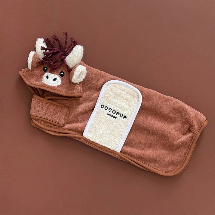 Harold the Highland Cow Drying Robe and other Purchase wholesale towels and washcloths. Free returns & net 60 terms on Faire trending on Faire.