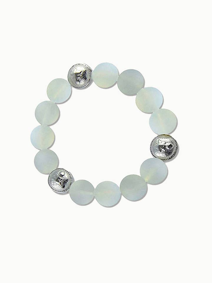 Sivalya Park Avenue White Jade Crystals Bracelet for wholesale by Sivalya