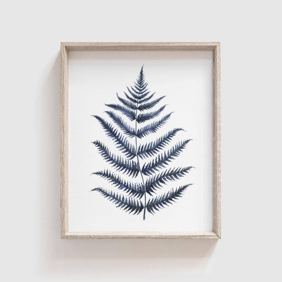 Tabitha Paige - Wholesale Gallery Wall Set - Blue Ferns Art Print Set1