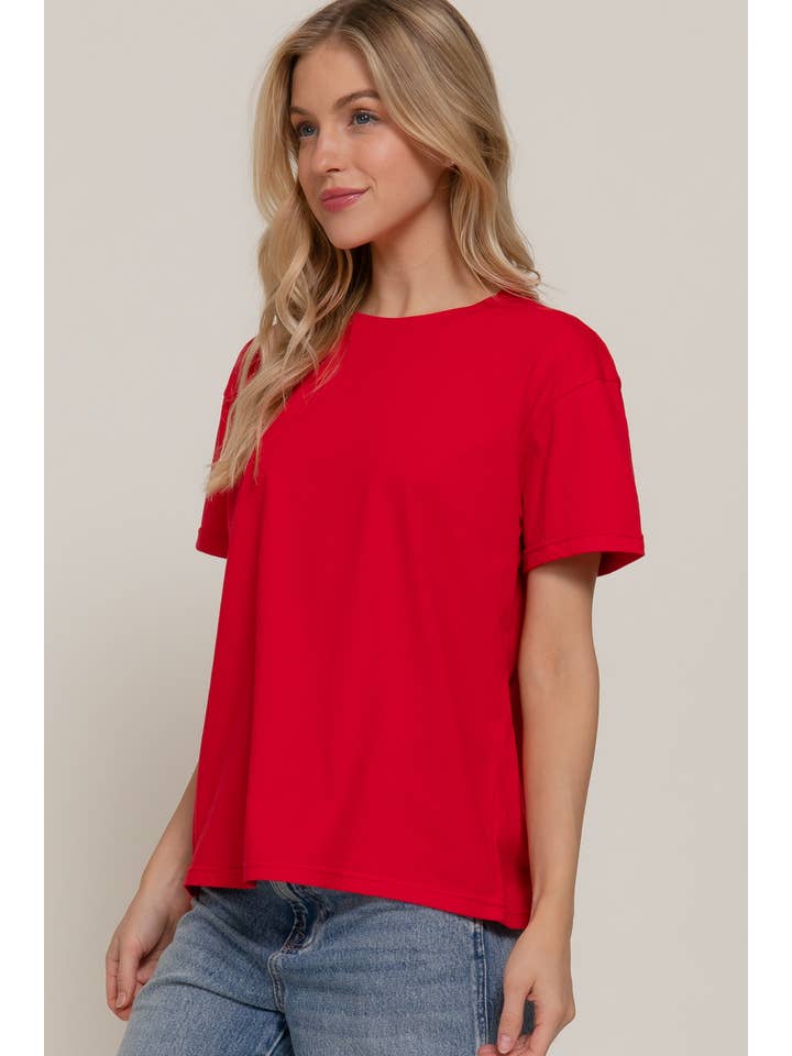 Active Basic | Active USA - Wholesale Knit Top - Women's - Short Sleeve Round Neck Tee44