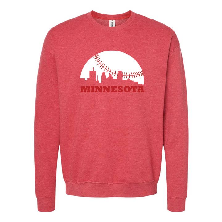 Skyline Minnesota Crewneck Sweatshirt for wholesale by Minnesota Awesome
