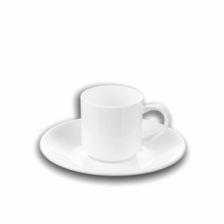 Koffiekop & schotel set van 2 in kleurdoos WL‑993007/2C voor wholesale door Wilmax Europe