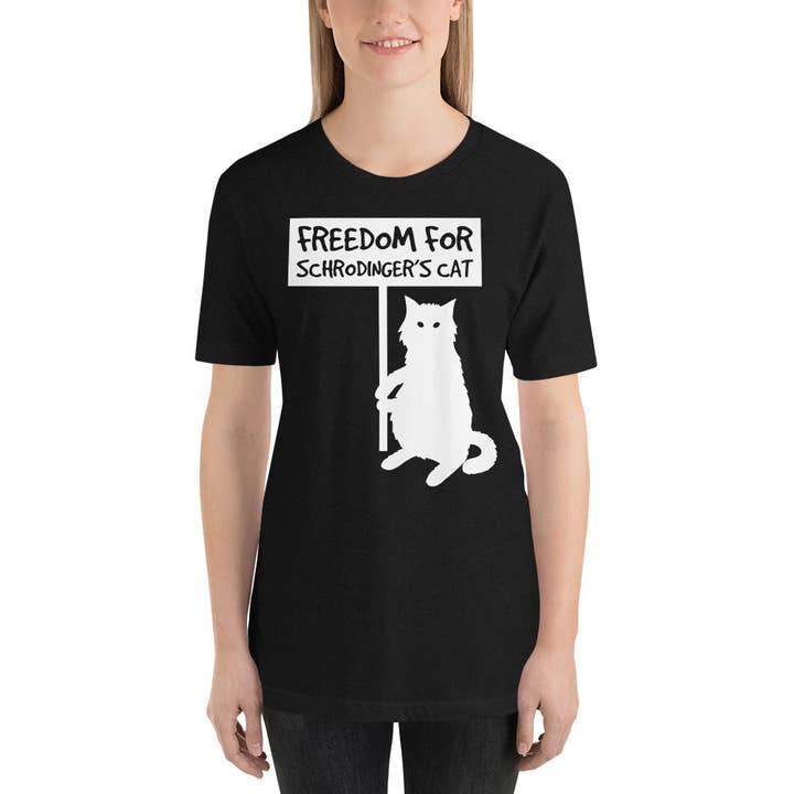 Freedom for Schrödingers Katze unisex t-shirt för wholesale av Souverista