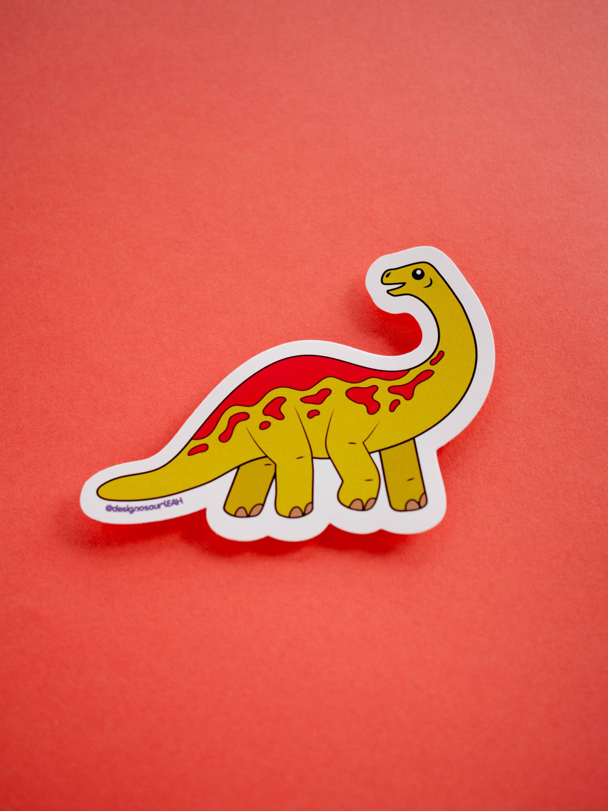 designosaur – wholesale Sticker – Diplodocus dinosaur vinyl sticker (4 inch)5