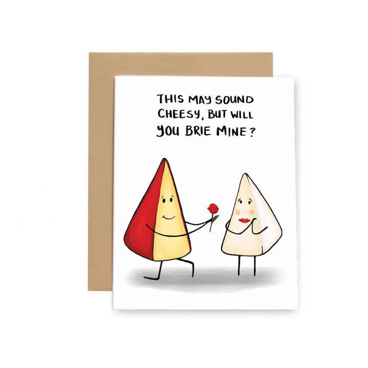 Brie Mine Card - Single voor wholesale door Tram Colwin Studio