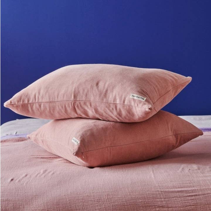 JADE AND MAY - Wholesale Bedding pillowcase/sham - Cord Cushion - Pink7