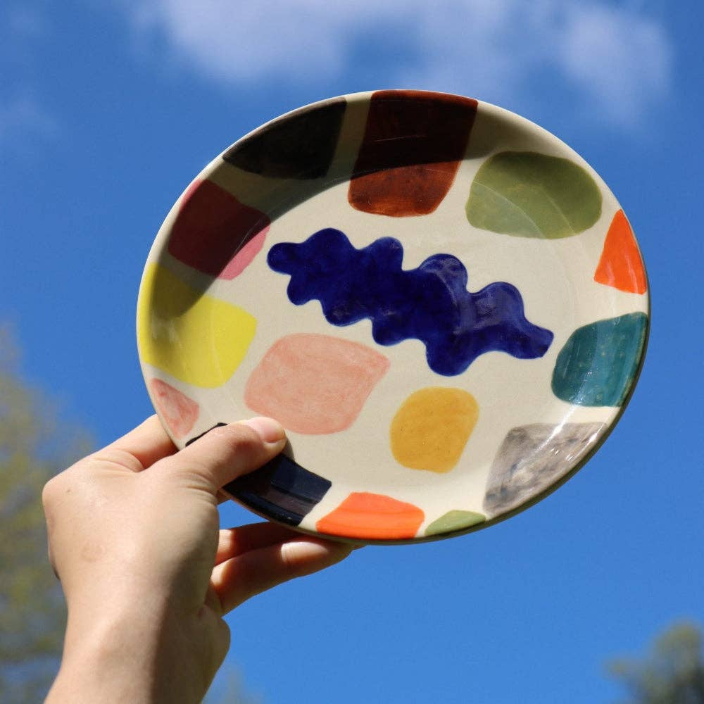 Donna Wilson - Wholesale Borden - Mottle aardewerk kleurrijk bijzetbord1