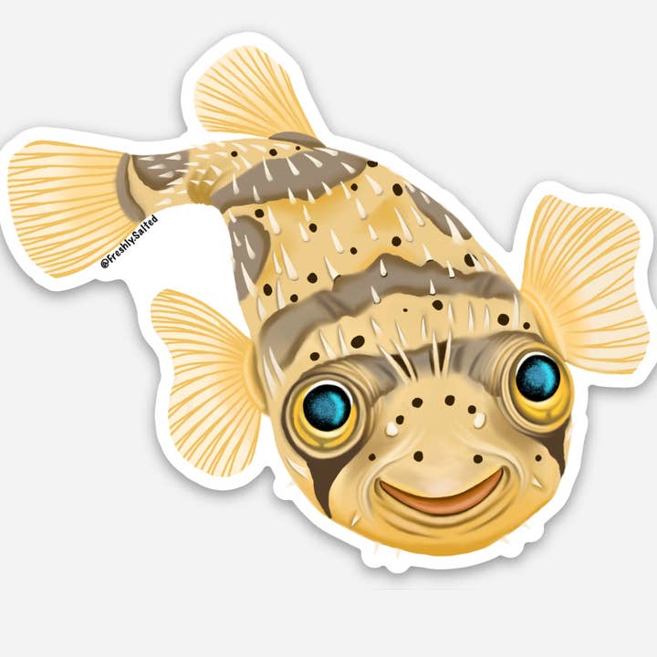 Adhesivo Pufferfish para venta al por mayor de Freshly Salted LLC