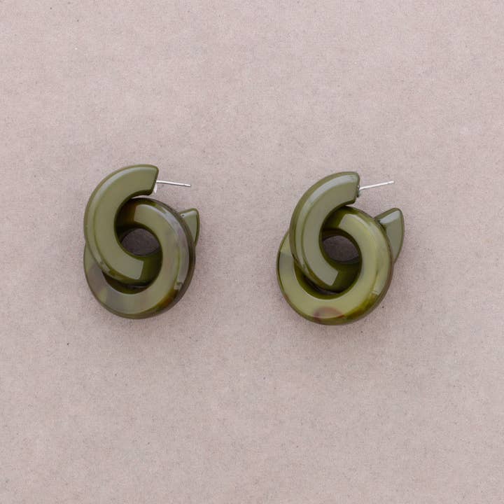 Sonata - Wholesale Snap Jewelry - Resin Ring Drop Earrings4