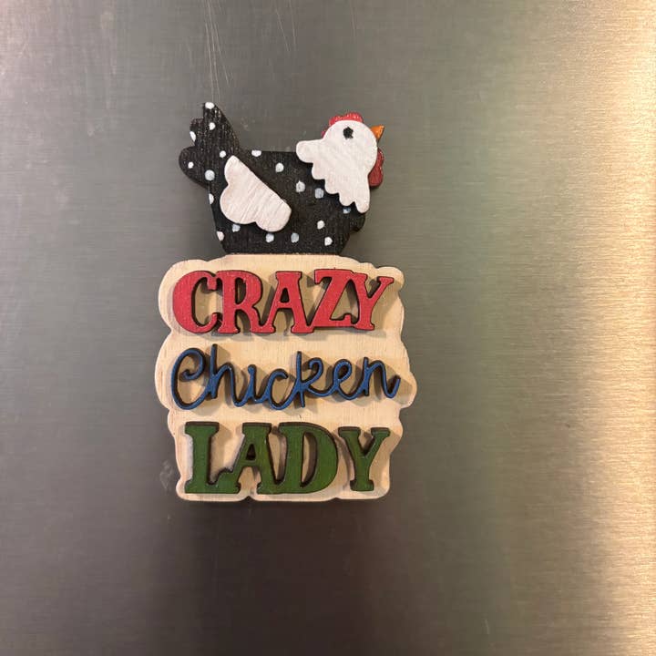 Wood’N Sass - Wholesale Magnet - Chicken Farm Fresh Magnets Eggs Farmhouse Kitchen