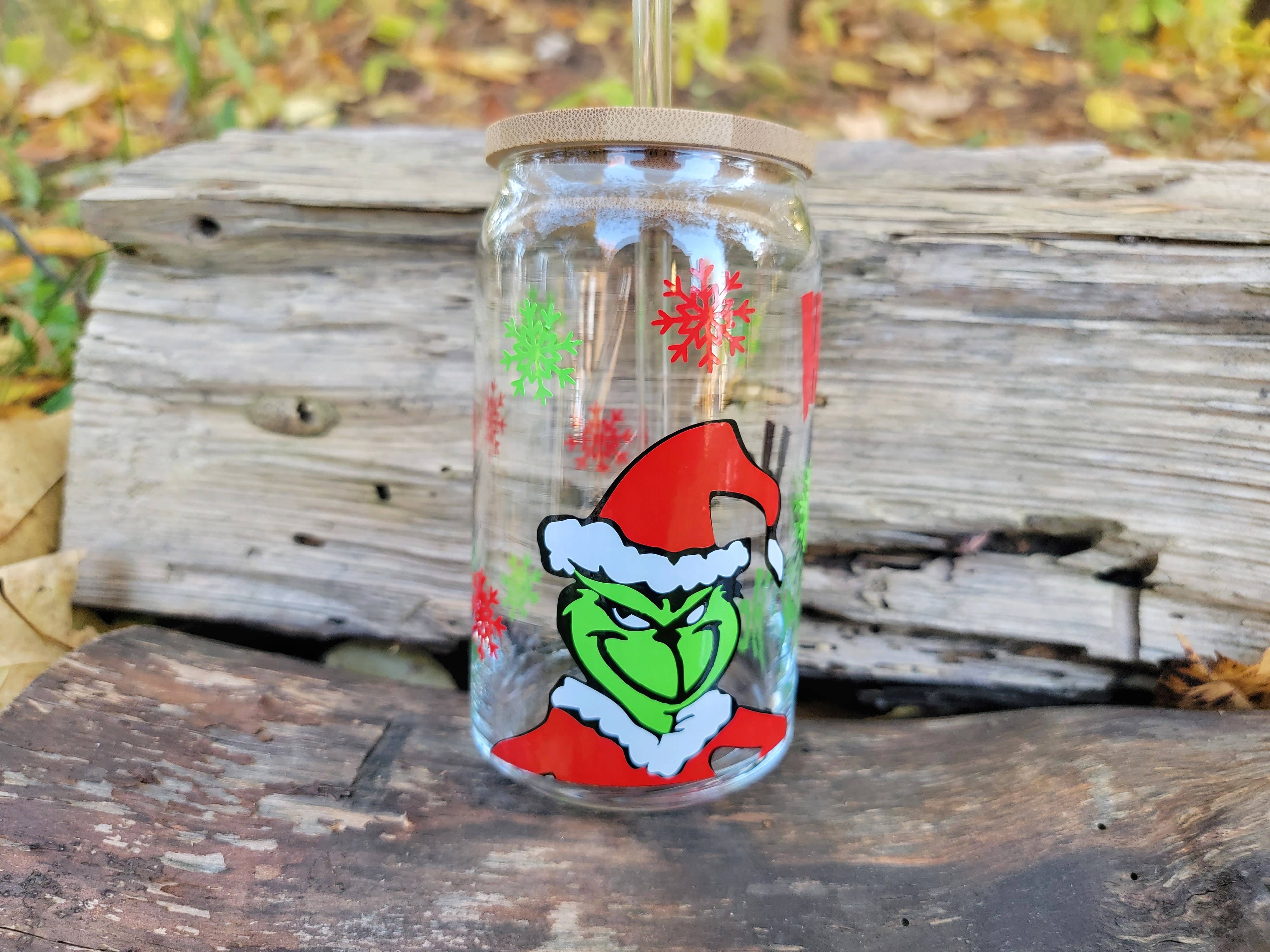 Superior Sweet Water - Wholesale Drinking Glass/Cup - Grinch Beer Can Glass, Christmas Cup