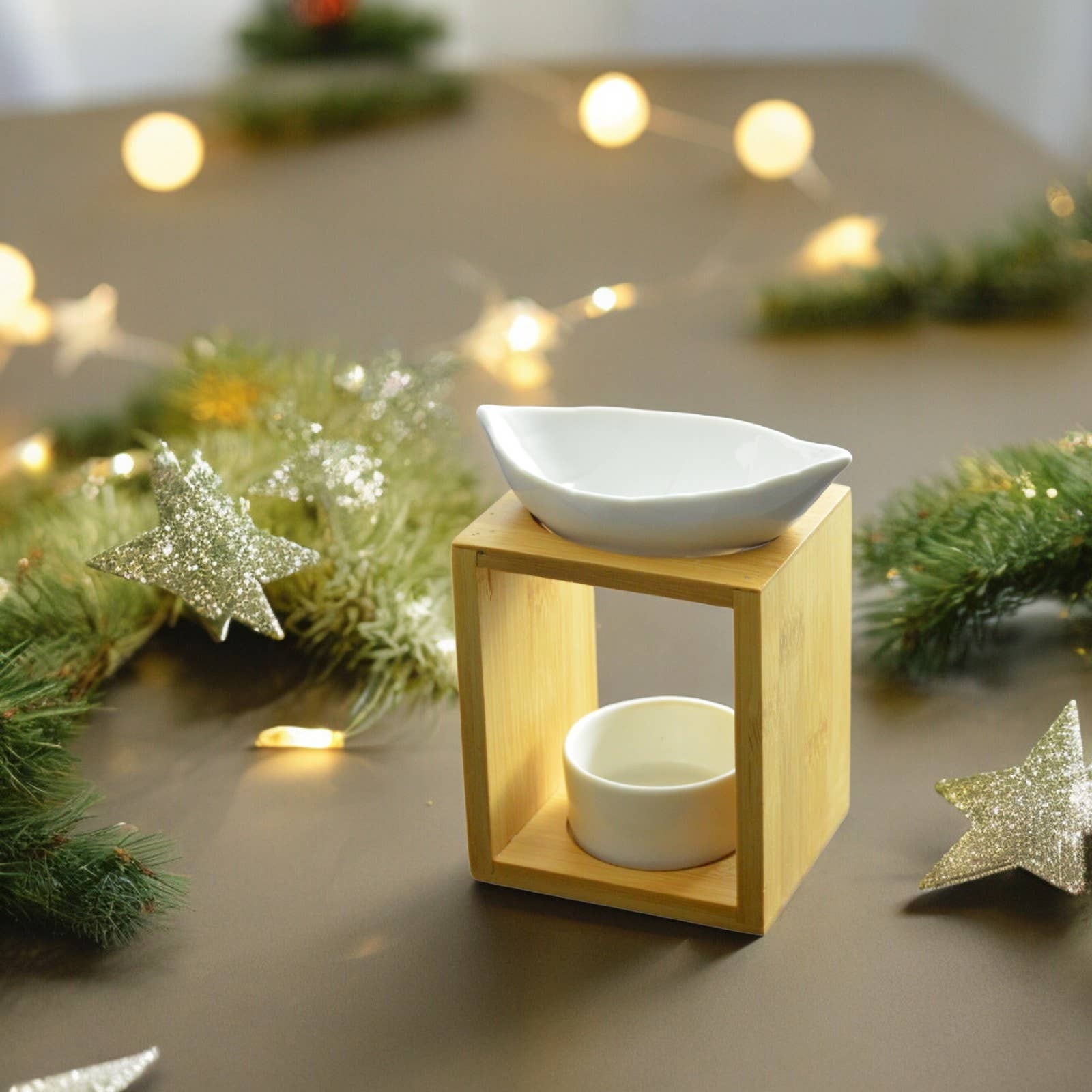 Zen'Arôme - Wholesale Oil Warmer - Bamboo Foliage Ceramic Wax and Melter Warmer6