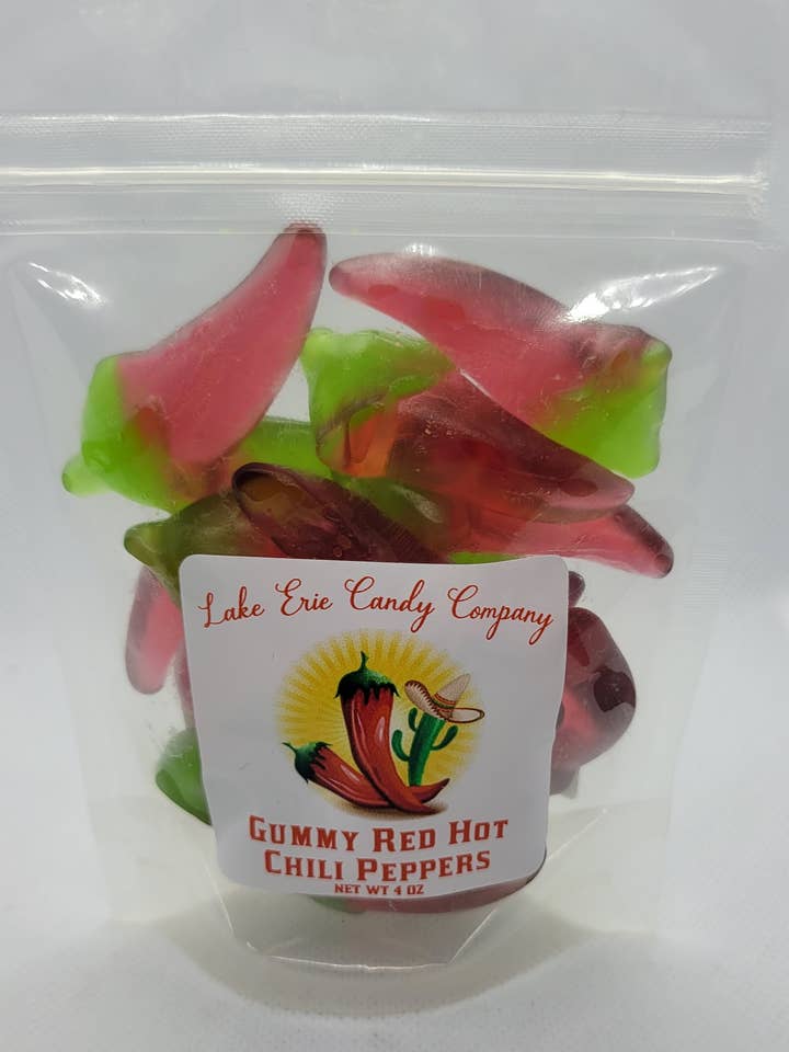 Gummy Red Hot Chili Peppers for wholesale by Lake Erie Candy Company