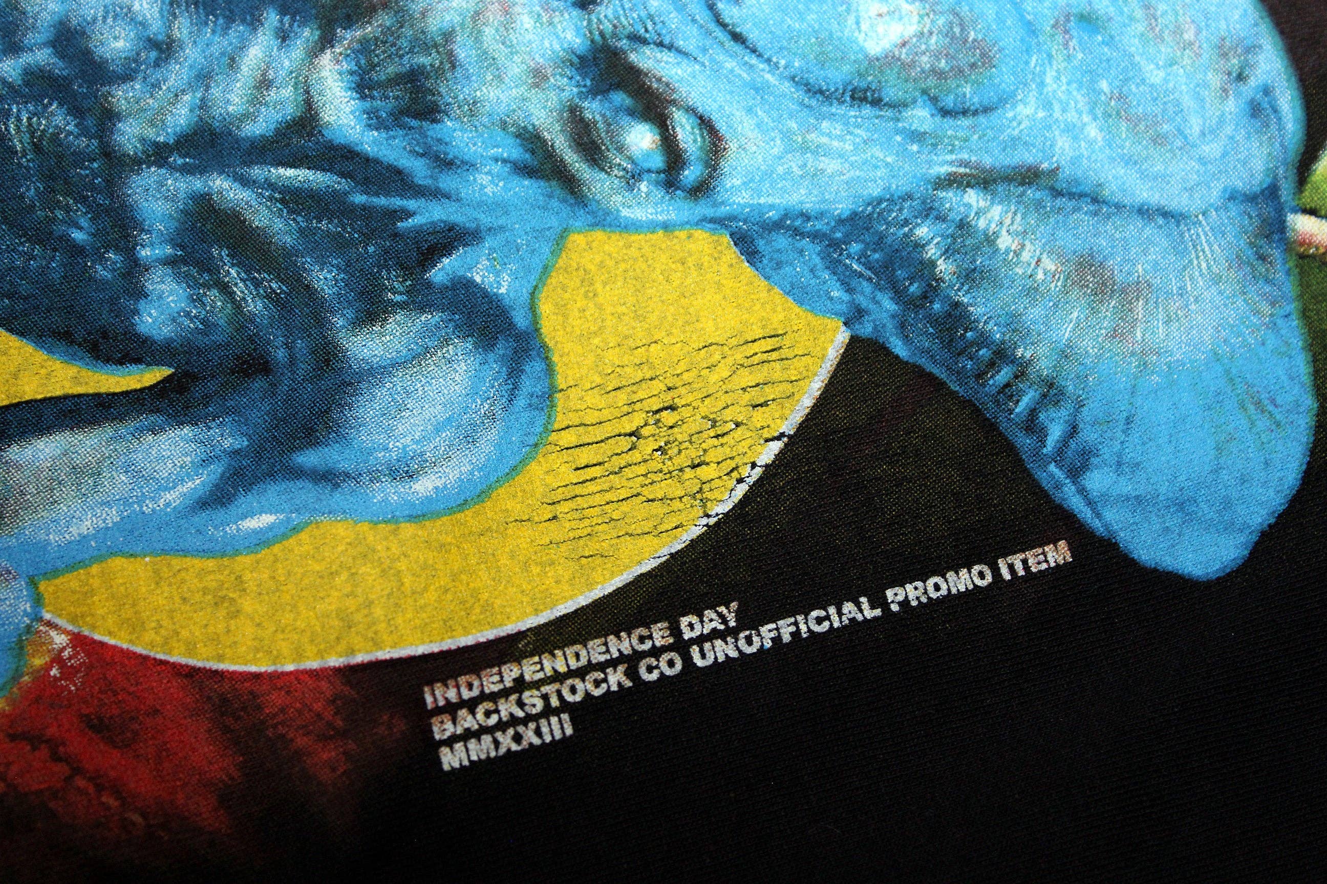 Backstock co - Vente T-shirt sérigraphié – unisexe - T-shirt ID4 Independence Day / Will Smith Art Fan Orig.9