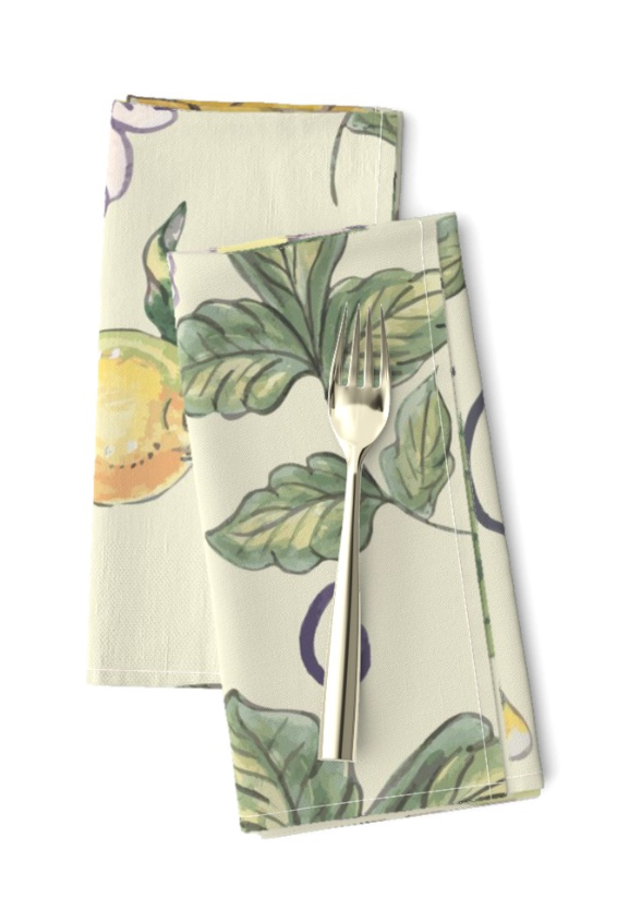 Fox & Willow Design Studio – wholesale Dinner & cloth napkin – Tuscan Sunflower Napkins0