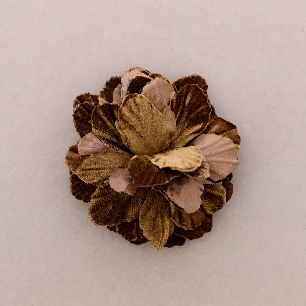Sonata - Wholesale Snap Jewelry - Fabric Flower Brooch 16cm6