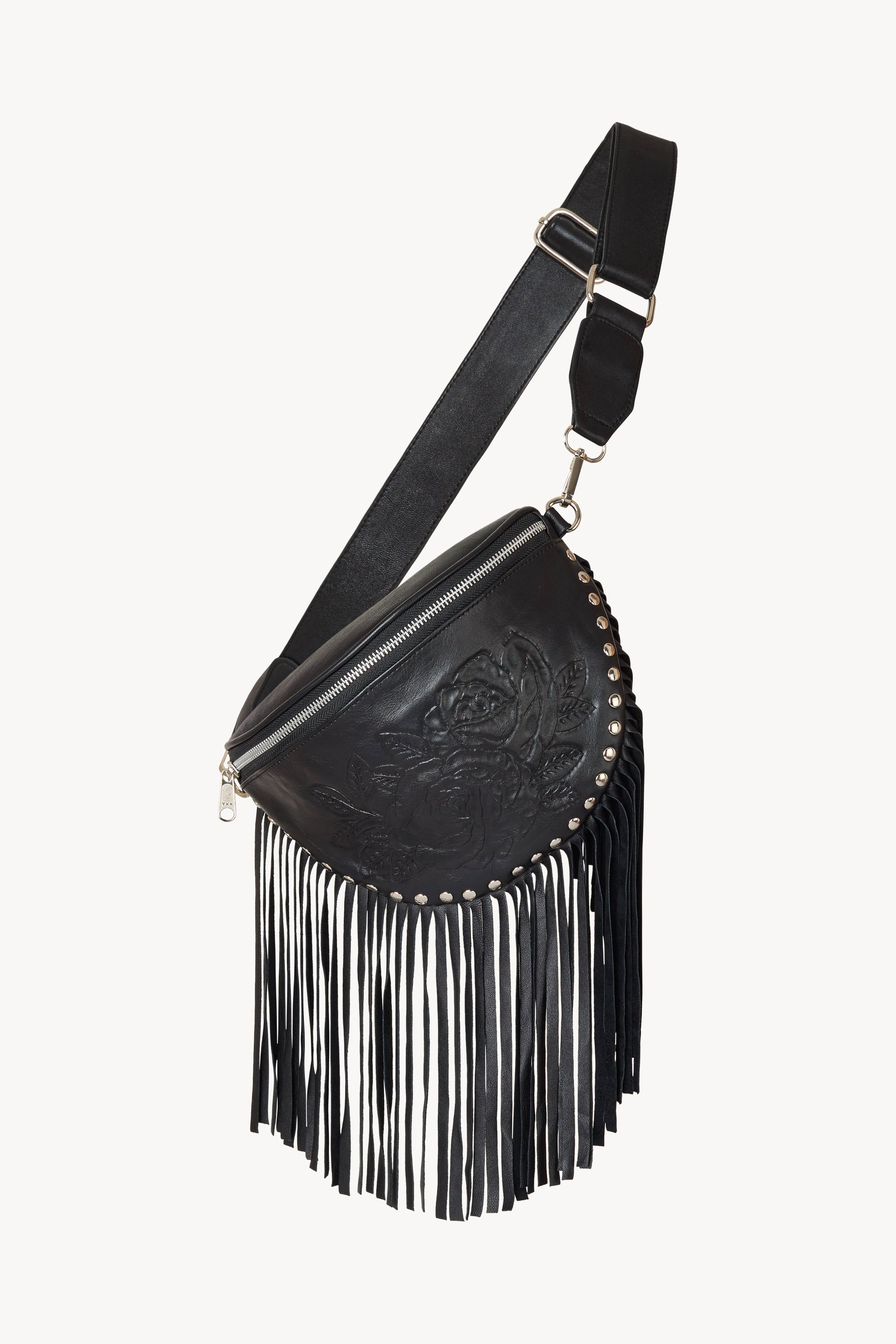 Akaroa Rose Belt Bag Black for wholesale on Faire2