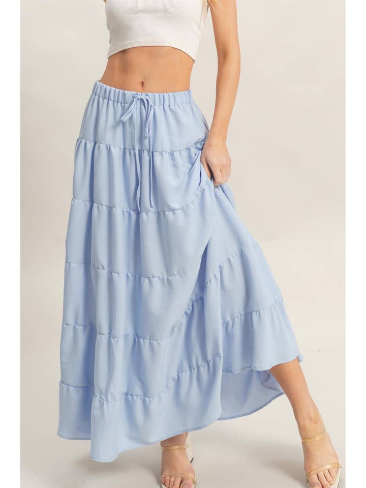 Tiered Maxi Skirt for wholesale by HYFVE