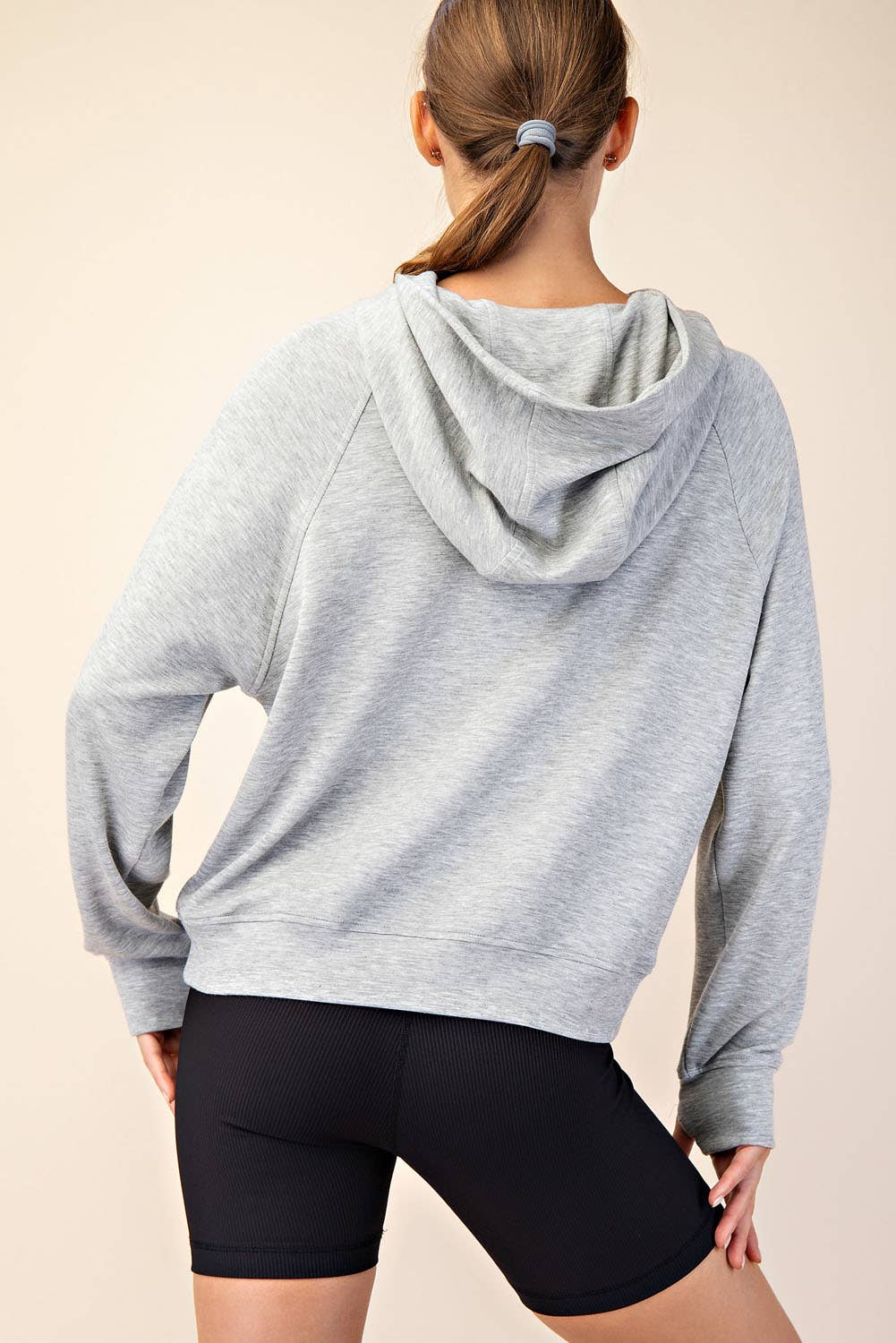 Rae Mode - Wholesale Hoodie - Women's - MODAL SCUBA QUARTER ZIP HODDIE JACKET19