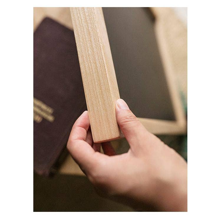 Rustic Reach - Vente Tableau noir - Tableau à craie magnétique noir avec cadre en bois massif6