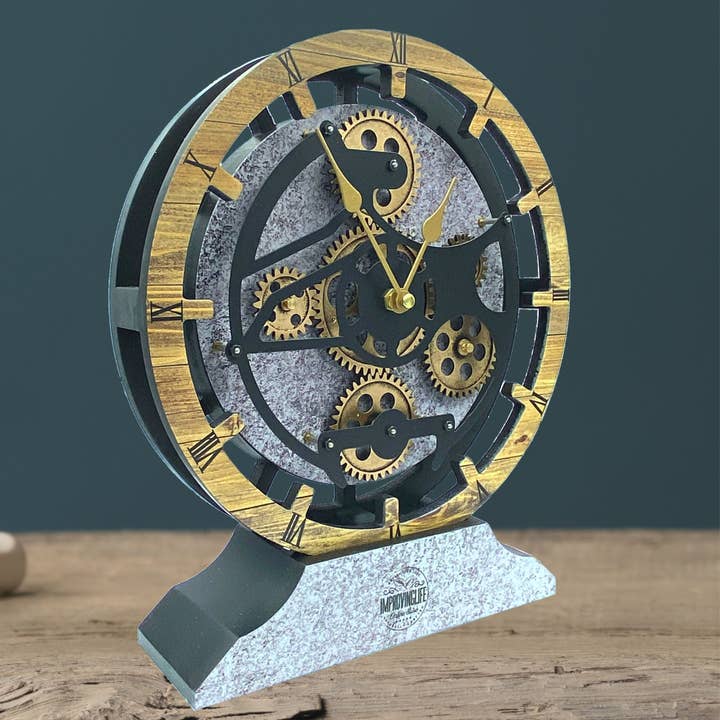 CANADA LINE BORDVÆGUR 10 TOMMER TRÆ OG STEN for engroshandel hos The Gears Clock