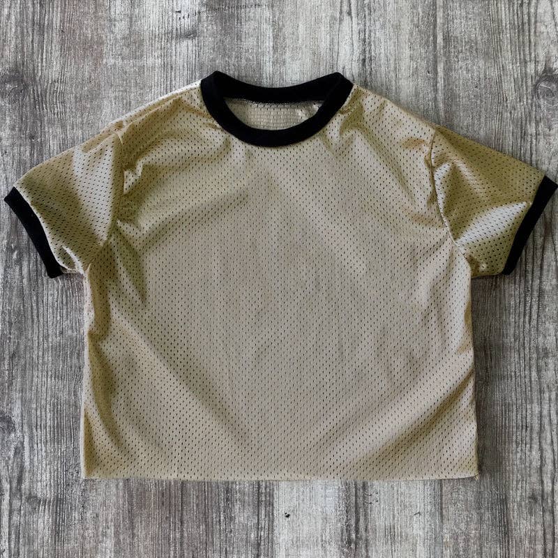 OTL Apparel - Wholesale Knit Top - Women's - 6031 - Women's Cropped Mesh Ringer Tee3