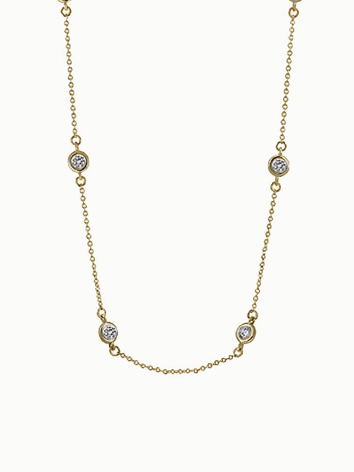 Oasis Zircon Chain Necklace for wholesale by Sivalya