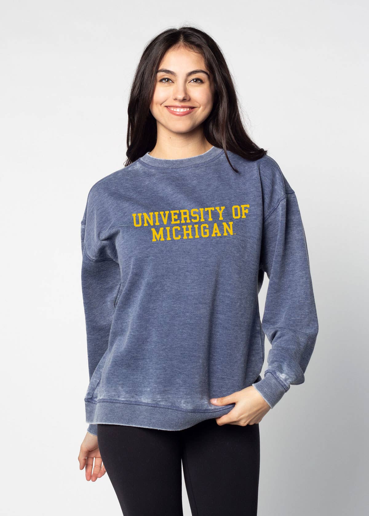 chicka-d - Venta al por mayor Sudadera estampada - Mujer - Sudadera Big Ten Campus Crew3