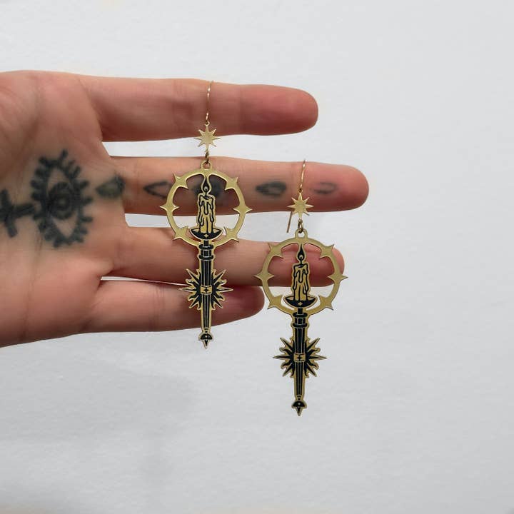 While Odin Sleeps - Wholesale Dangle Earrings - Illustro